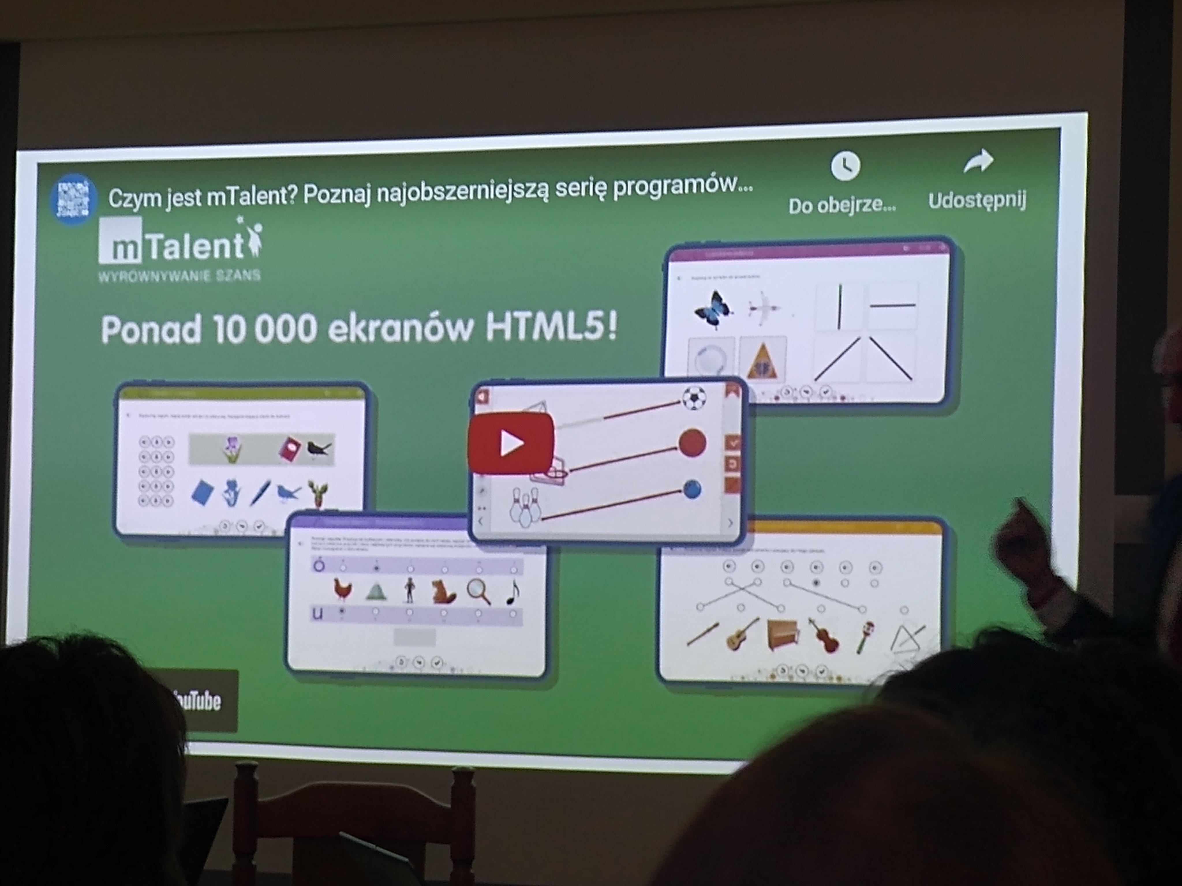 Prezentacja slajdu Strona edukacyjna mTalent